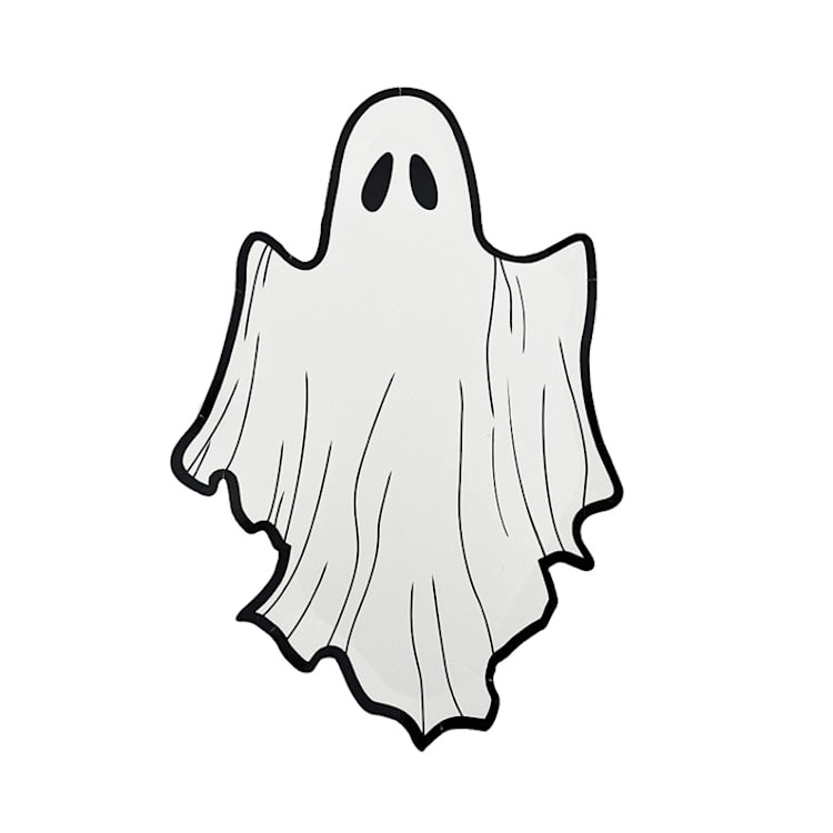 "Ghost Dessert Plates -Set of 8" - Party Plates and Bowls in white by Jollity and Co