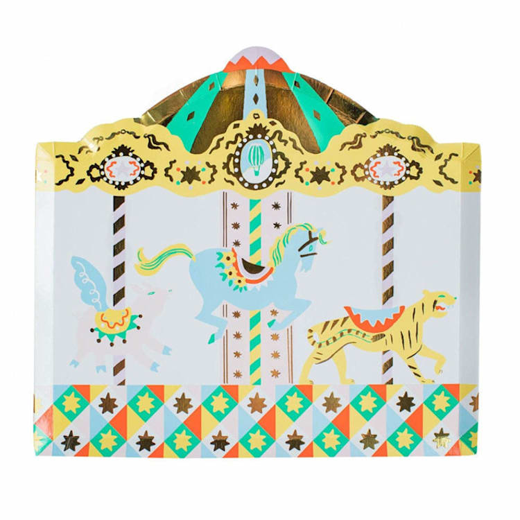 "Off to the Fair Large Plates - Pack of 8" - Party Plates and Bowls in multicolor by Jollity and Co