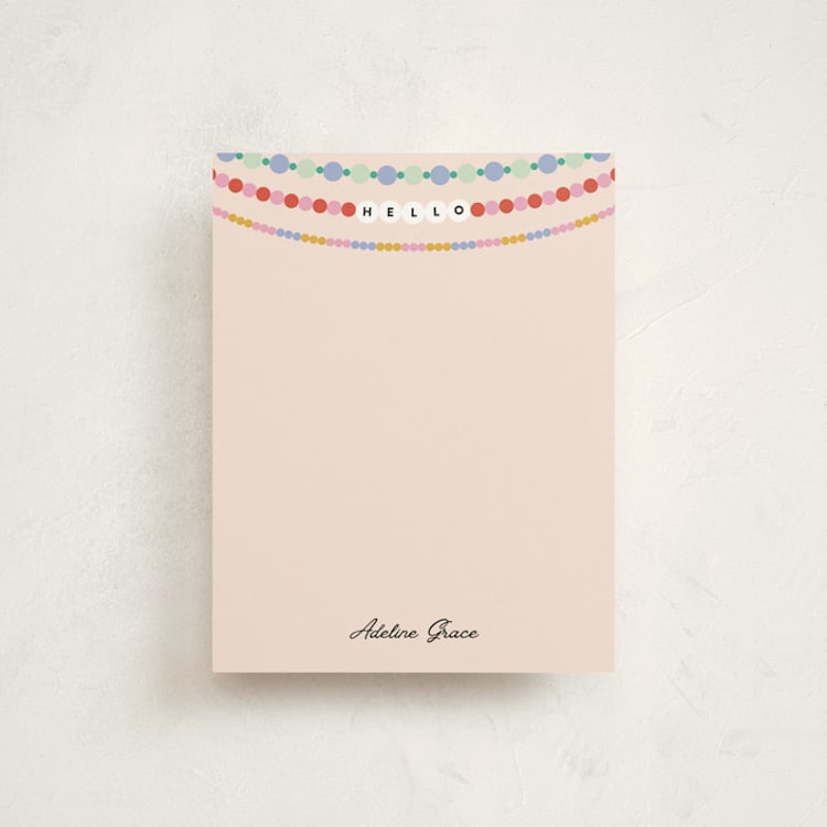 "Note Era" - Personalized Stationery Cards in Dreamer by Pixel and Hank - Front