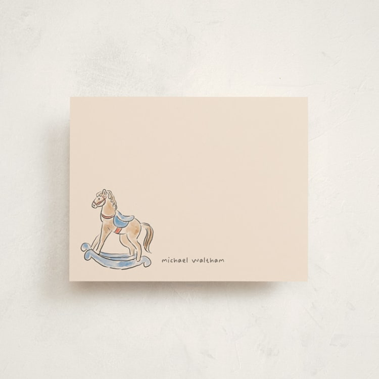 "Vintage Toys" - Personalized Stationery Cards in Pond by Creo Study - Front