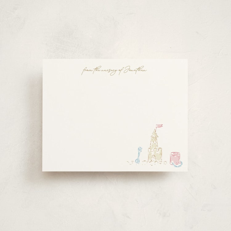 "BabyCastle" - Personalized Stationery Cards in Icing by samovilka - Front