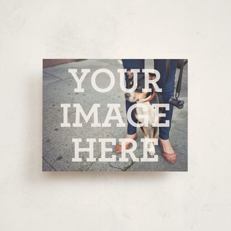 "The Big Picture" - Personalized Stationery Cards in White by Minted - Front