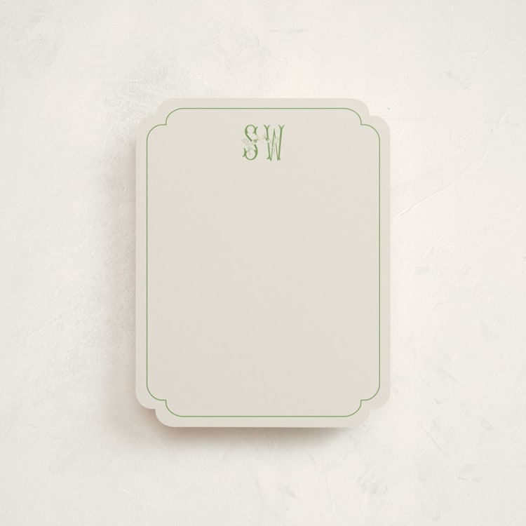 "Blooming Letters" - Personalized Stationery Cards in Spring by Alize Cetintas Kure - Front