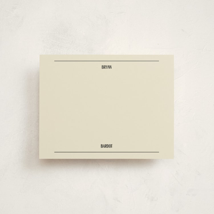 "Note Pad" - Personalized Stationery Cards in Ink by Jen Ramsey - Front