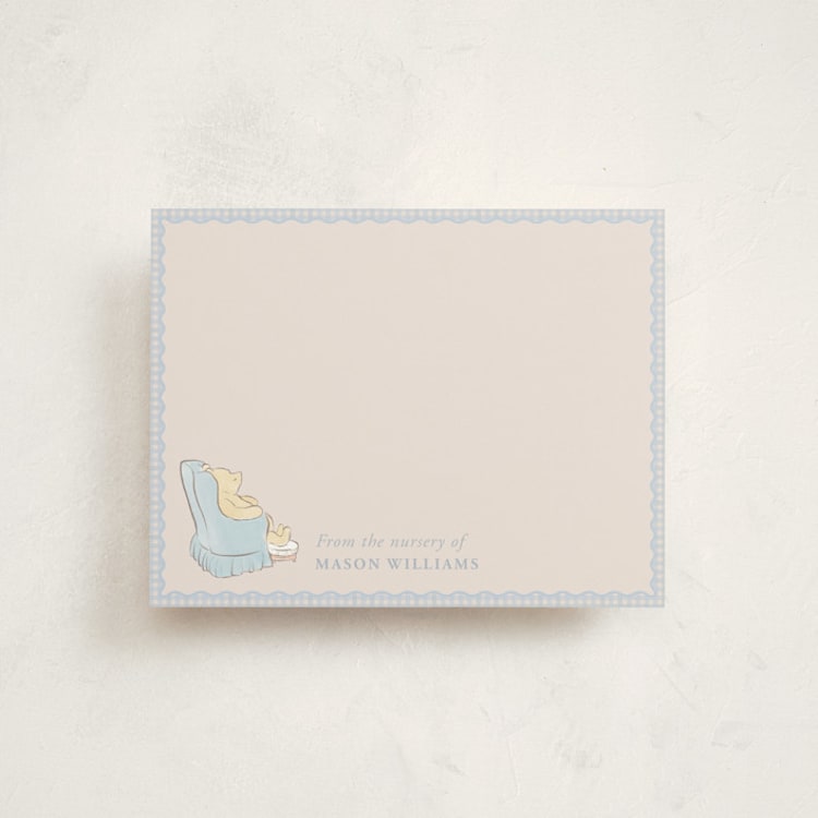 "Disney Winnie The Pooh" - Personalized Stationery Cards in Sky by Sabrin Deirani - Front