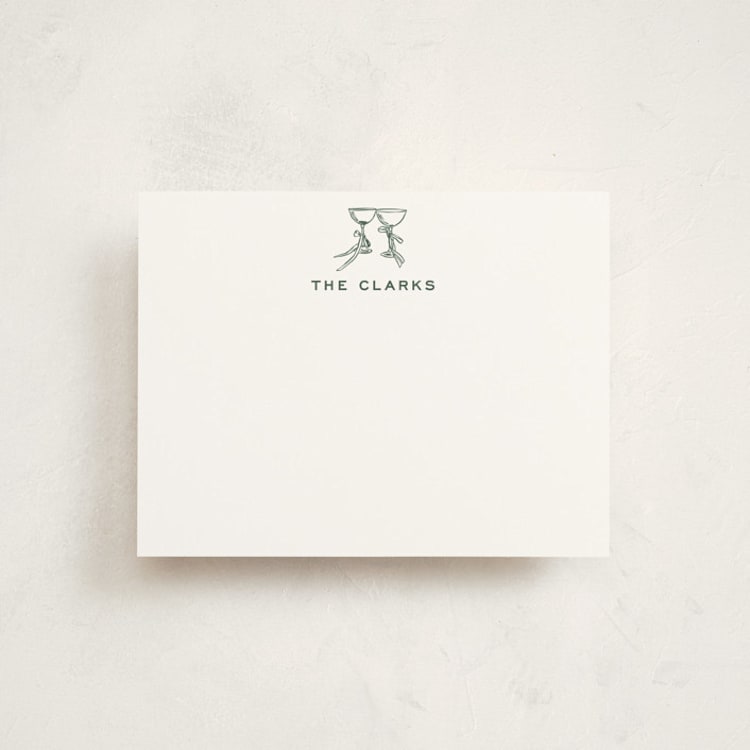"Campania" - Personalized Stationery Cards in Sorbetto by Megan Davis - Front