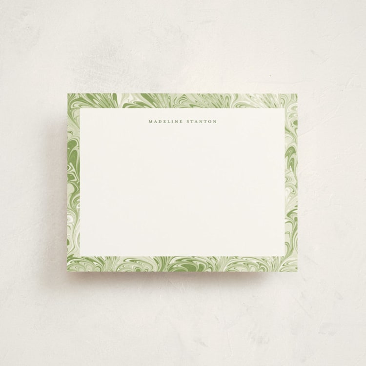 "Florence" - Personalized Stationery Cards in Apple by Petra Kern - Front