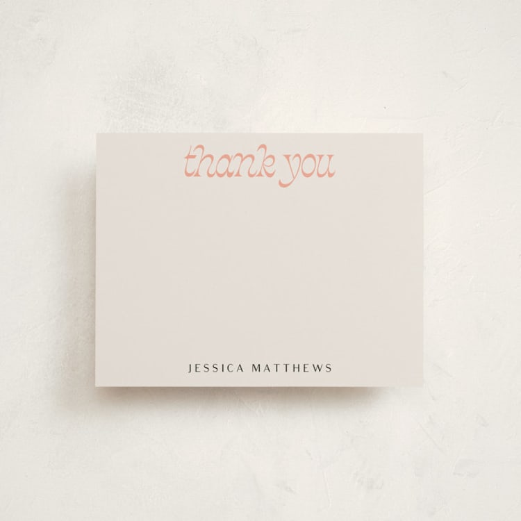 "Nomads" - Personalized Stationery Cards in Sunset by Lissabeth Anglin - Front