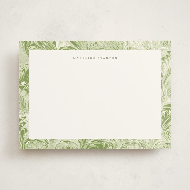 "Florence" - Personalized Stationery Cards in Apple by Petra Kern - Front