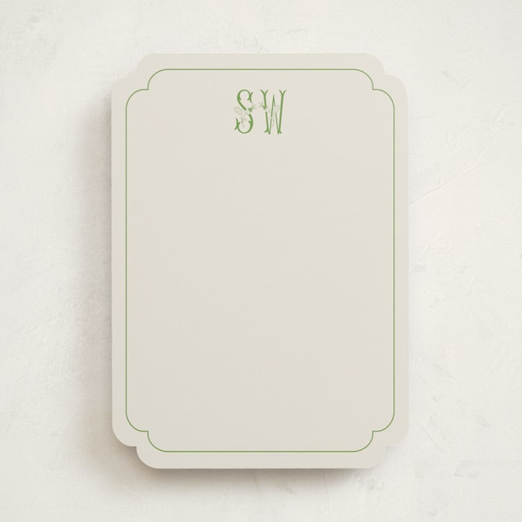 "Blooming Letters" - Personalized Stationery Cards in Spring by Alize Cetintas Kure - Front