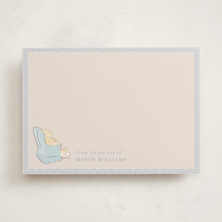"Disney Winnie The Pooh" - Personalized Stationery Cards in Sky by Sabrin Deirani - Front