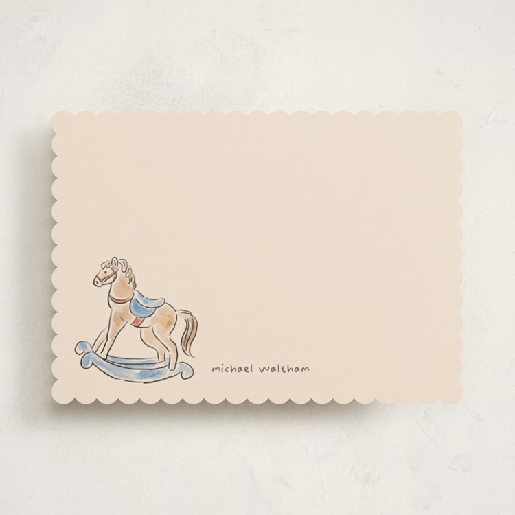 "Vintage Toys" - Personalized Stationery Cards in Pond by Creo Study - Front