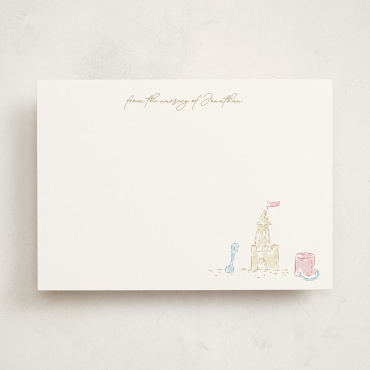 "BabyCastle" - Personalized Stationery Cards in Icing by samovilka - Front