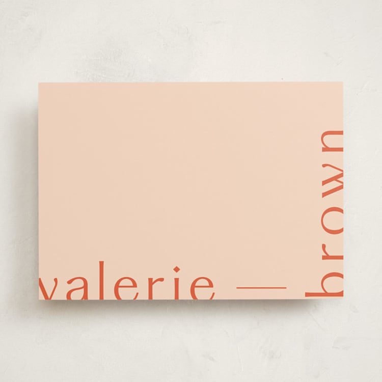 "Diamond" - Personalized Stationery Cards in Citrus by Blustery August - Front