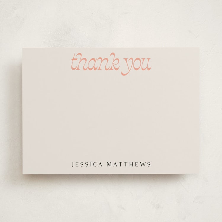 "Nomads" - Personalized Stationery Cards in Sunset by Lissabeth Anglin - Front