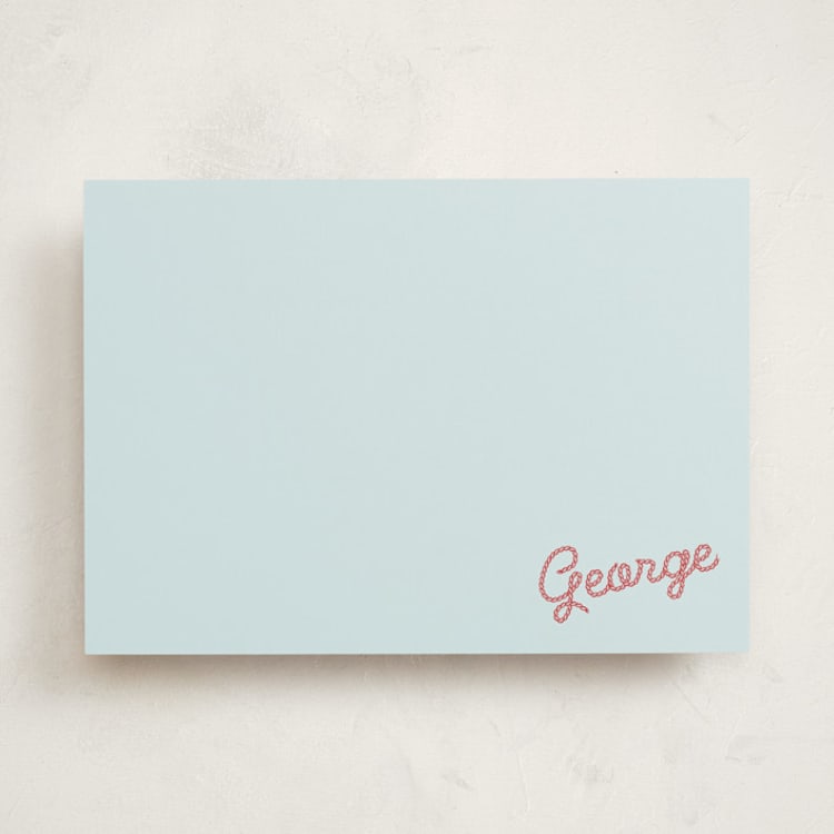 "Lasso Rodeo" - Personalized Stationery Cards in Bandana by Megan Davis - Front