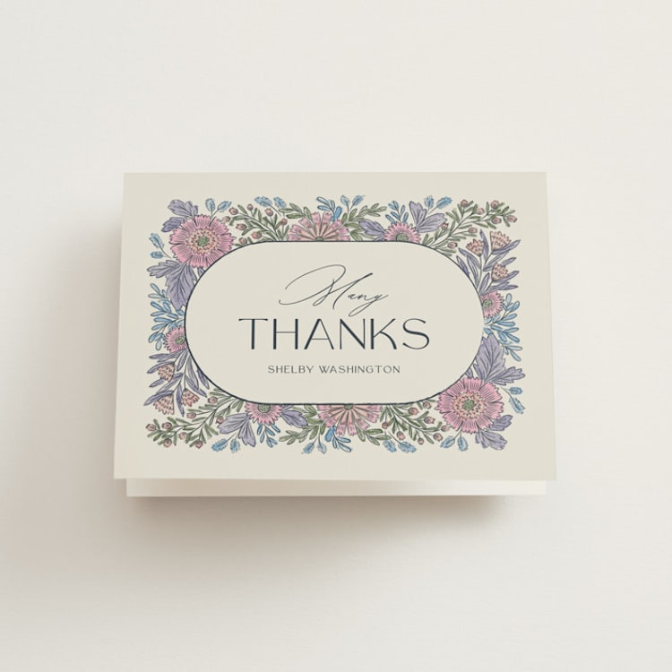"fragrance" - Bridal Shower Thank You Cards in Hydrangea by Jen Owens - Front