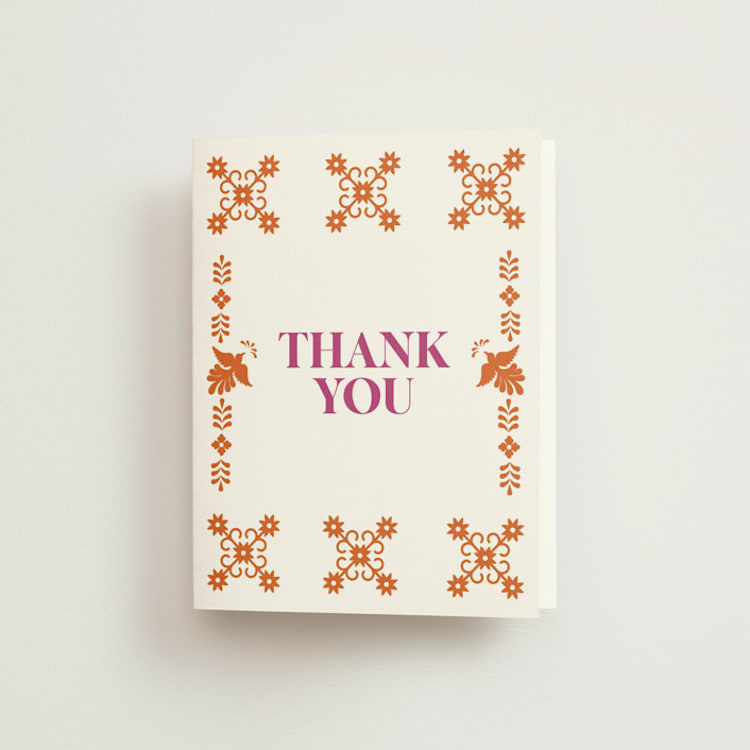 "Let's Fiesta" - Bridal Shower Thank You Cards in Gumdrop by Eva Tadros - Front