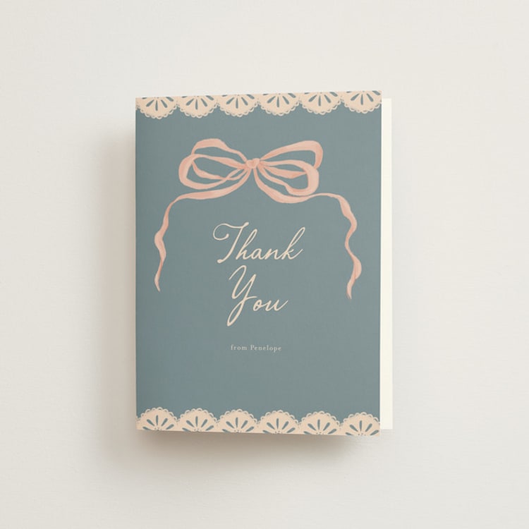 "Little Berry" - Bridal Shower Thank You Cards in Juniper by Vera Lim - Front