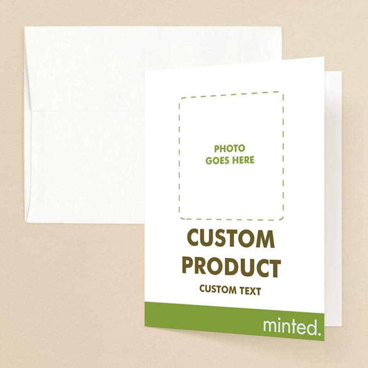 "Portrait Custom" - Bridal Shower Thank You Cards in Charcoal by Minted - Front