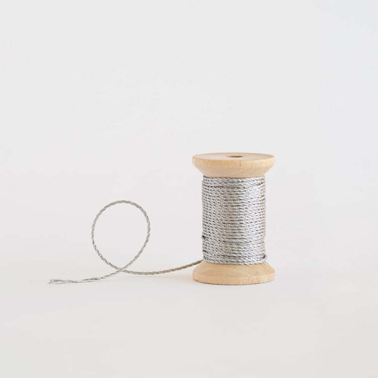 "Silver Metallic Cord" - Ribbon in silver by Minted - Ribbon