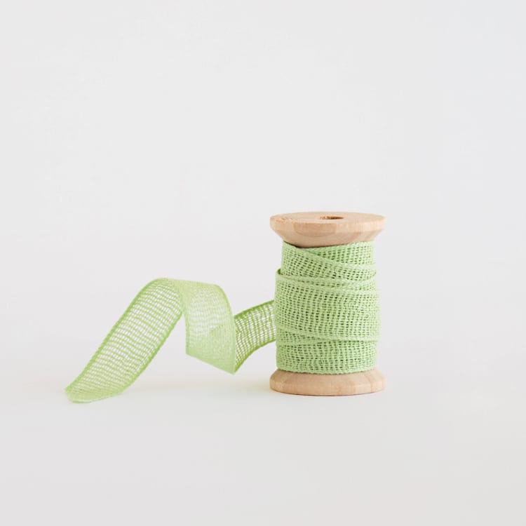 "Mint Loose Weave Cotton" - Ribbon in mint by Minted - Ribbon