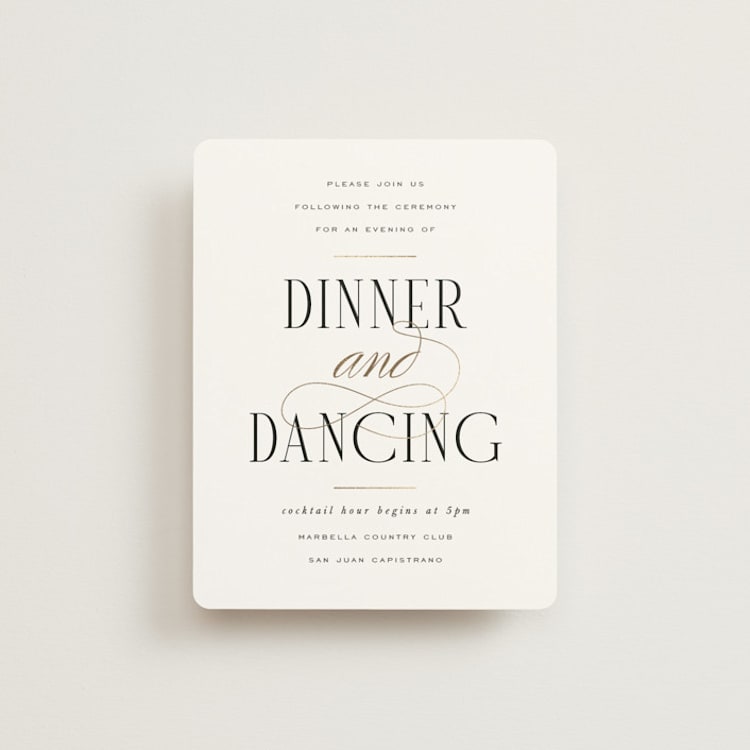 "Unite" - Reception Cards in Opal by Leah Bisch - Front