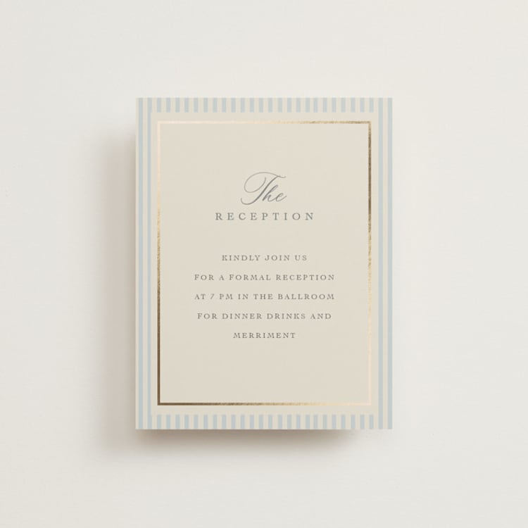 "Emma" - Reception Cards in Provincial by Angela Thompson - Front