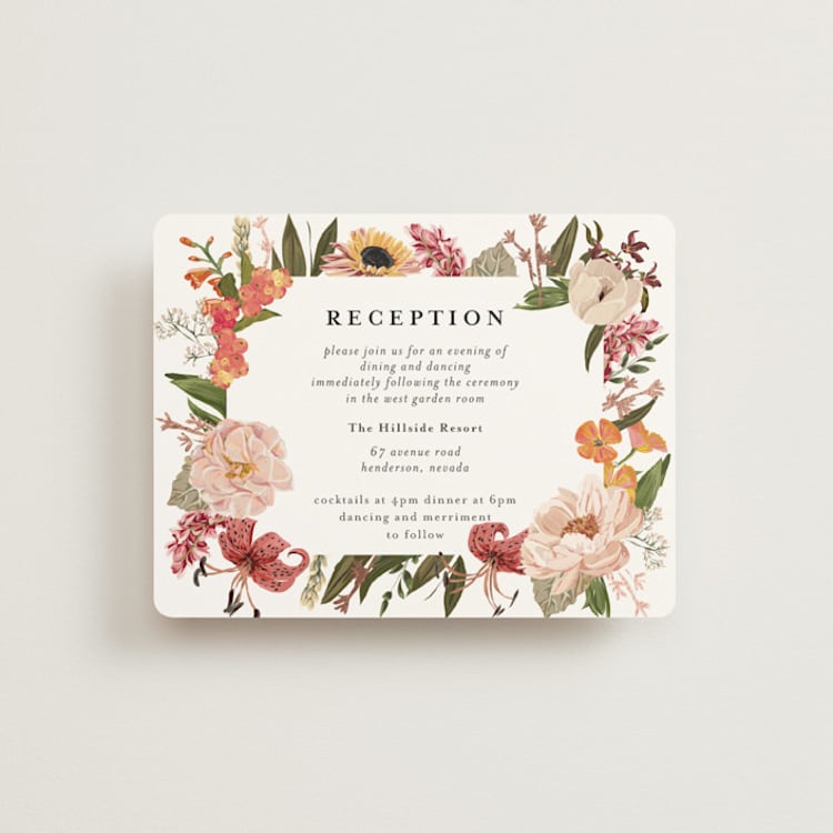 "Harmony" - Reception Cards in Summer by Susan Moyal - Front