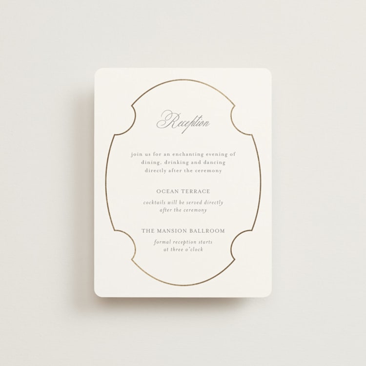 "Monatuk" - Reception Cards in Fog by Ashlee Townsend - Front