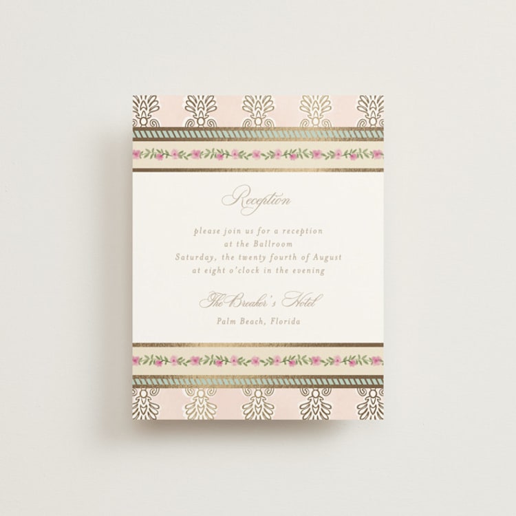 "Amalgamation" - Reception Cards in Shubh by Creo Study - Front