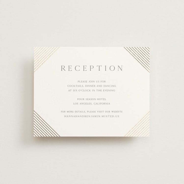 "Song of Solomon" - Reception Cards in Slate by Vanessa Doyle - Front