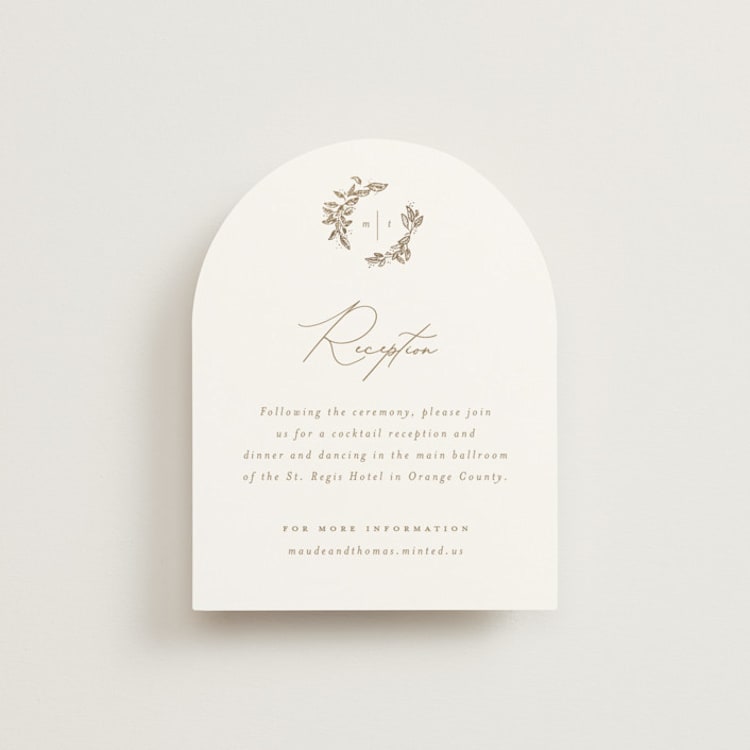 "Reflection" - Reception Cards in Porcelain by Leah Bisch - Front