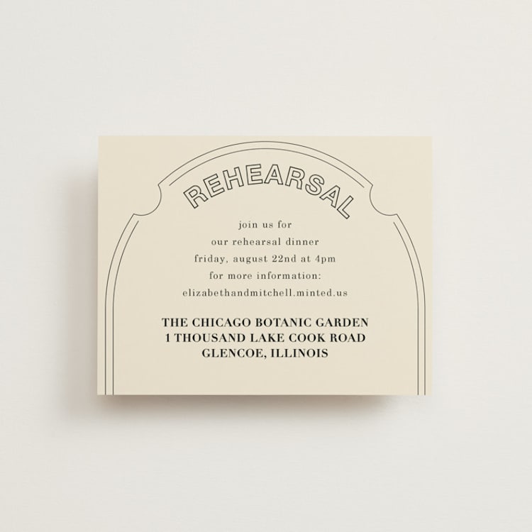 "Sealed" - Rehearsal Dinner Cards in Daisy by Baumbirdy - Front