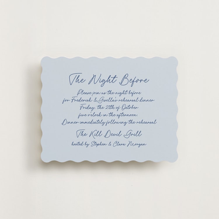"strazzate" - Rehearsal Dinner Cards in Santorini by chocomocacino - Front