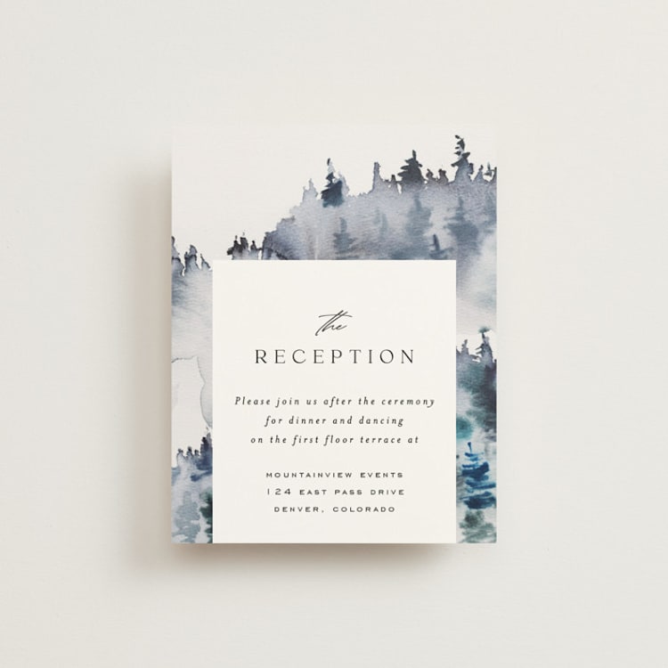 "Airy Mountain" - Reception Cards in Air by Janean Hinger - Front