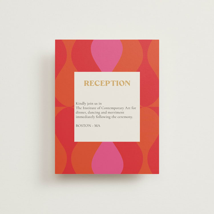 "Pop love" - Reception Cards in New York by Bethania Lima - Front