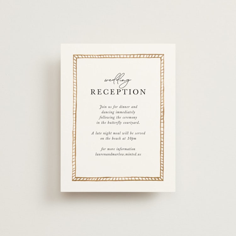 "Americana " - Reception Cards in Sea by leslie hamer - Front