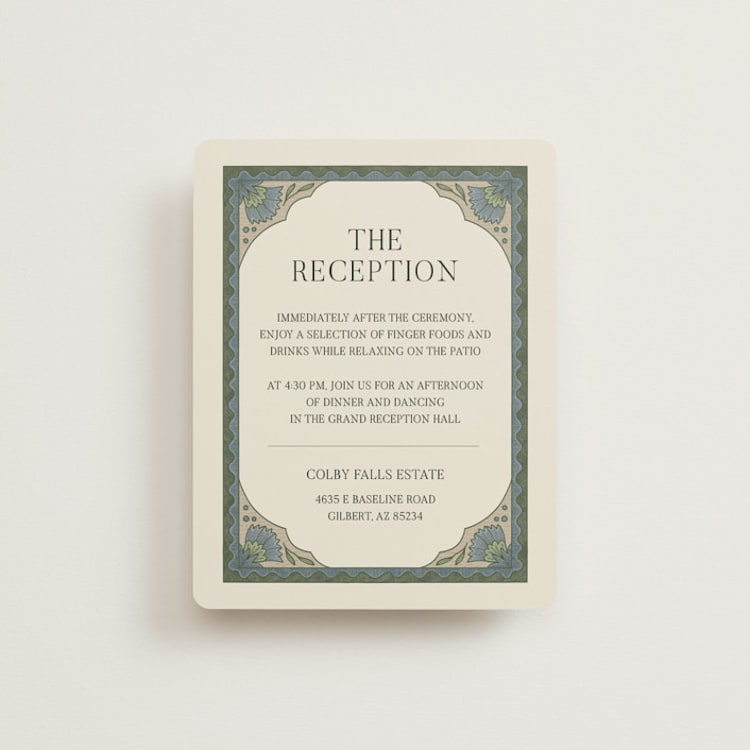"century" - Reception Cards in Robin's Egg by Jen Owens - Front