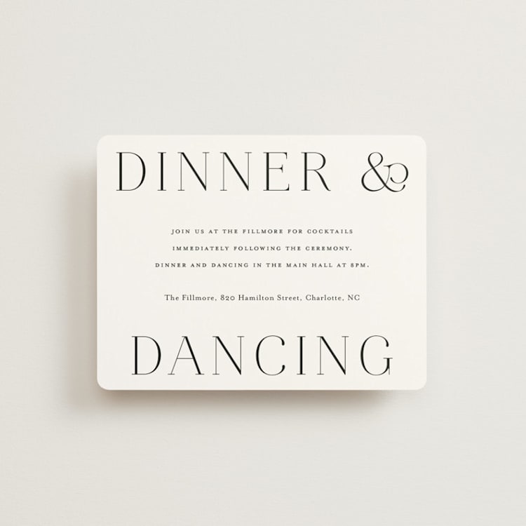"conjoin" - Reception Cards in Pearl by Alethia Frye - Front
