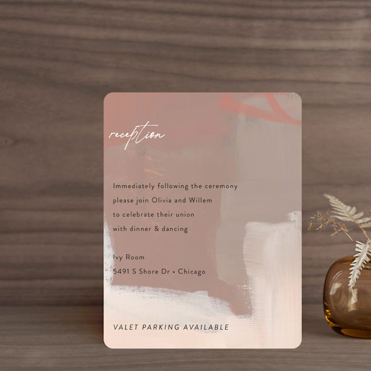 "gallery" - Reception Cards in Mojito by Lindsay Megahed - Front