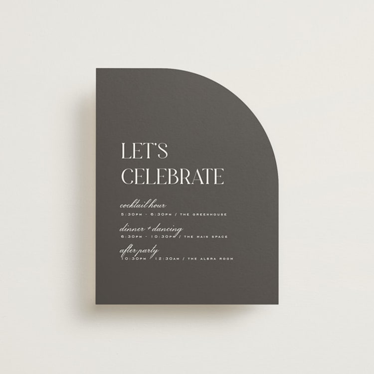 "Clarity" - Reception Cards in Diamond by Heather Cairl - Front
