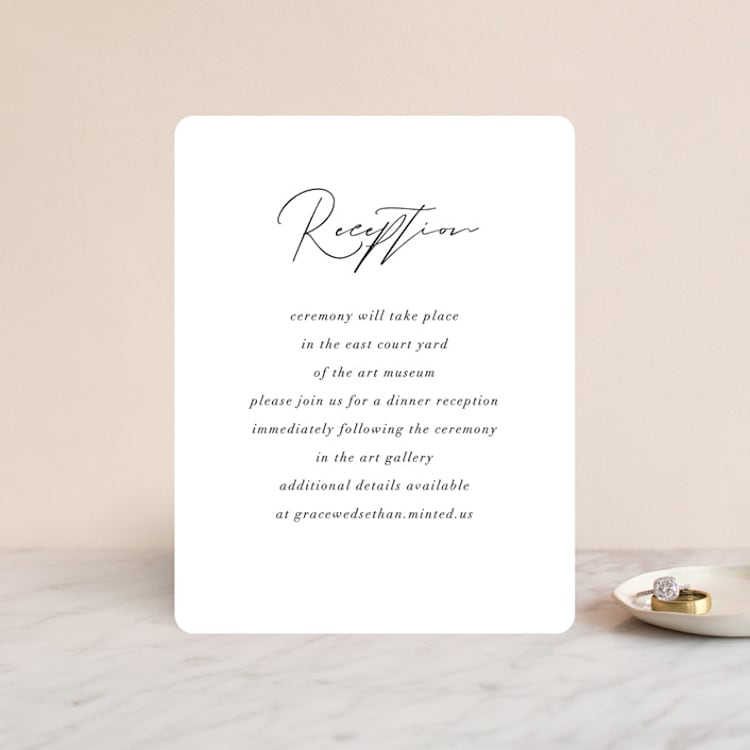 "first dance" - Reception Cards in Champagne by Kasia Labocki - Front