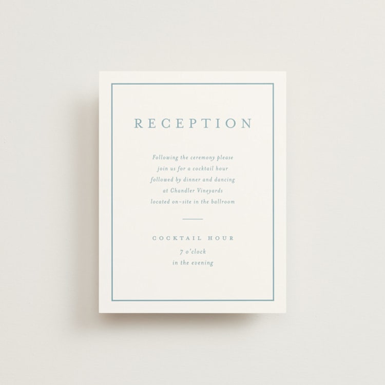 "Hydrangea bloom" - Reception Cards in Seaside by Stacey Meacham - Front