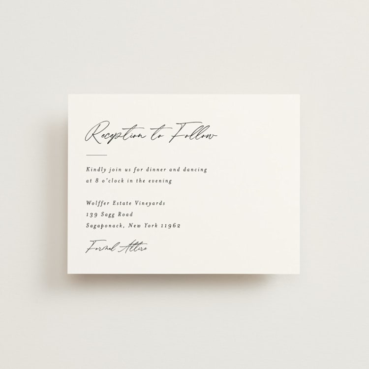 "Macaron" - Reception Cards in Snow by Nicoletta Savod - Front