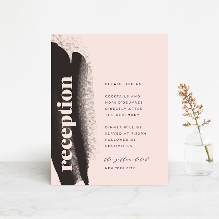 "Vignette" - Reception Cards in Cosmopolitan by silverscreen studio - Front