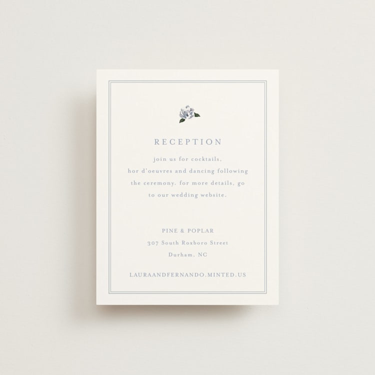 "Be With You" - Reception Cards in French by Design Lotus - Front