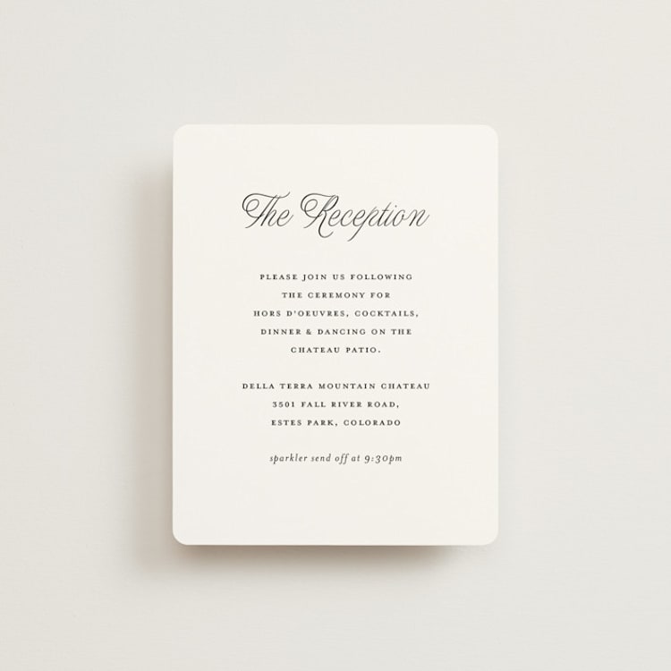 "Terra" - Reception Cards in Snow by Pixel and Hank - Front