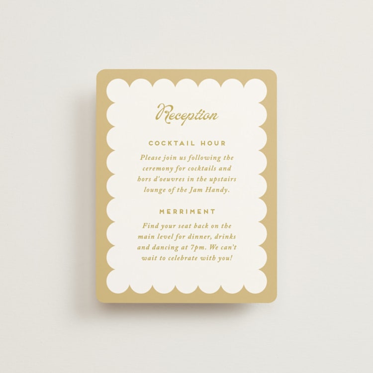 "Penumbra" - Reception Cards in Garden by Snow and Ivy - Front