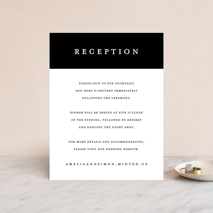 "Elemental" - Reception Cards in Cloud by Snow and Ivy - Front